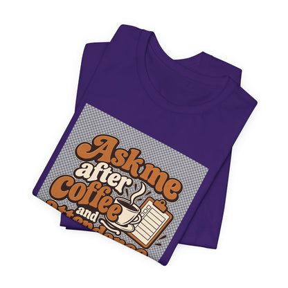 Coffee Attendance Teacher Tee