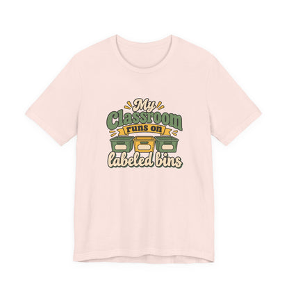 Labeled Bins Classroom Shirt