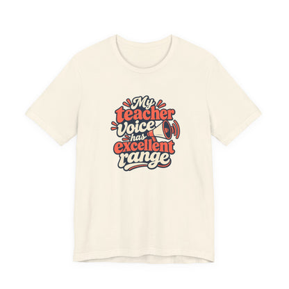 Teacher Voice Range Retro Shirt