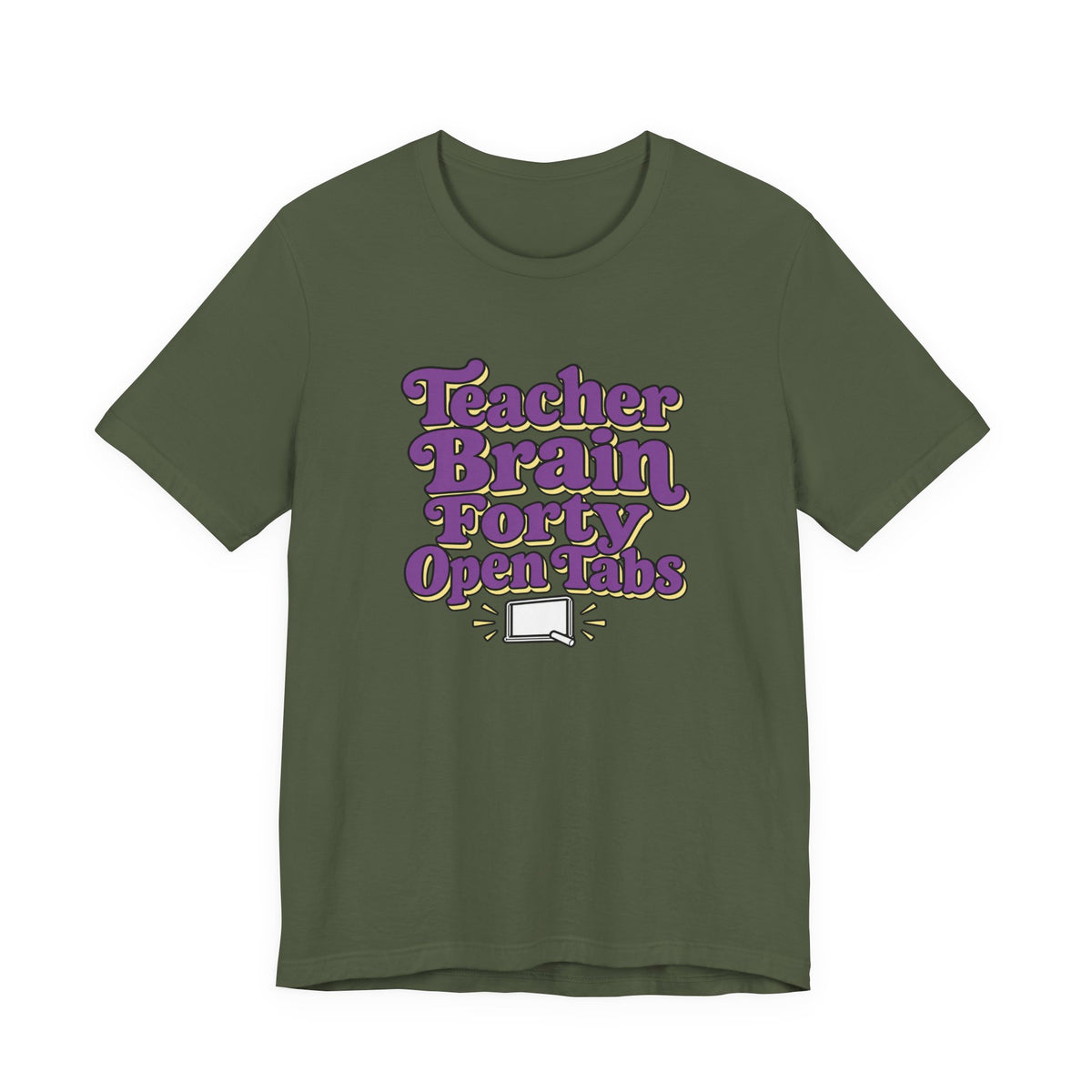 Teacher Brain Open Tabs Tee