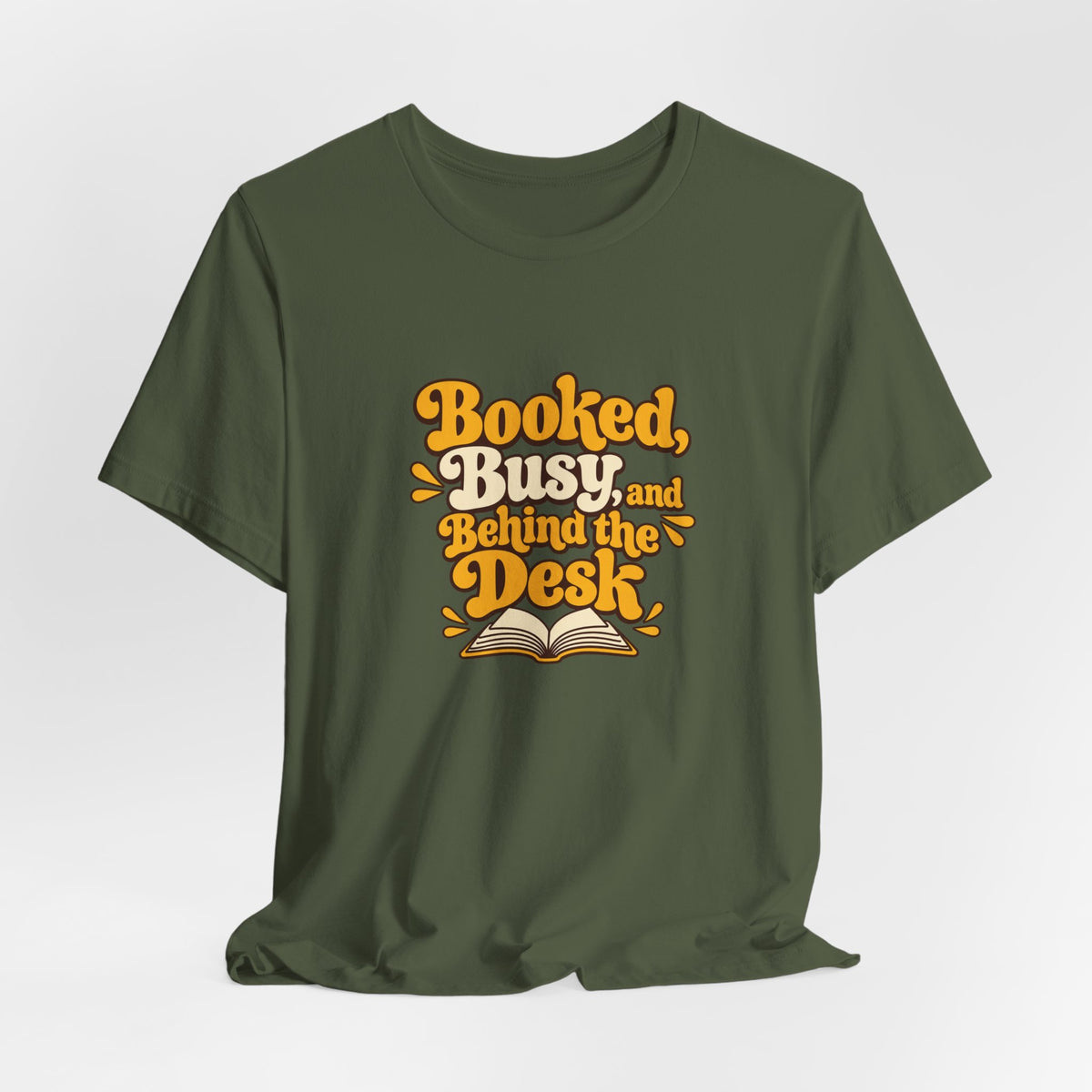 Booked And Busy Librarian Vintage Tee