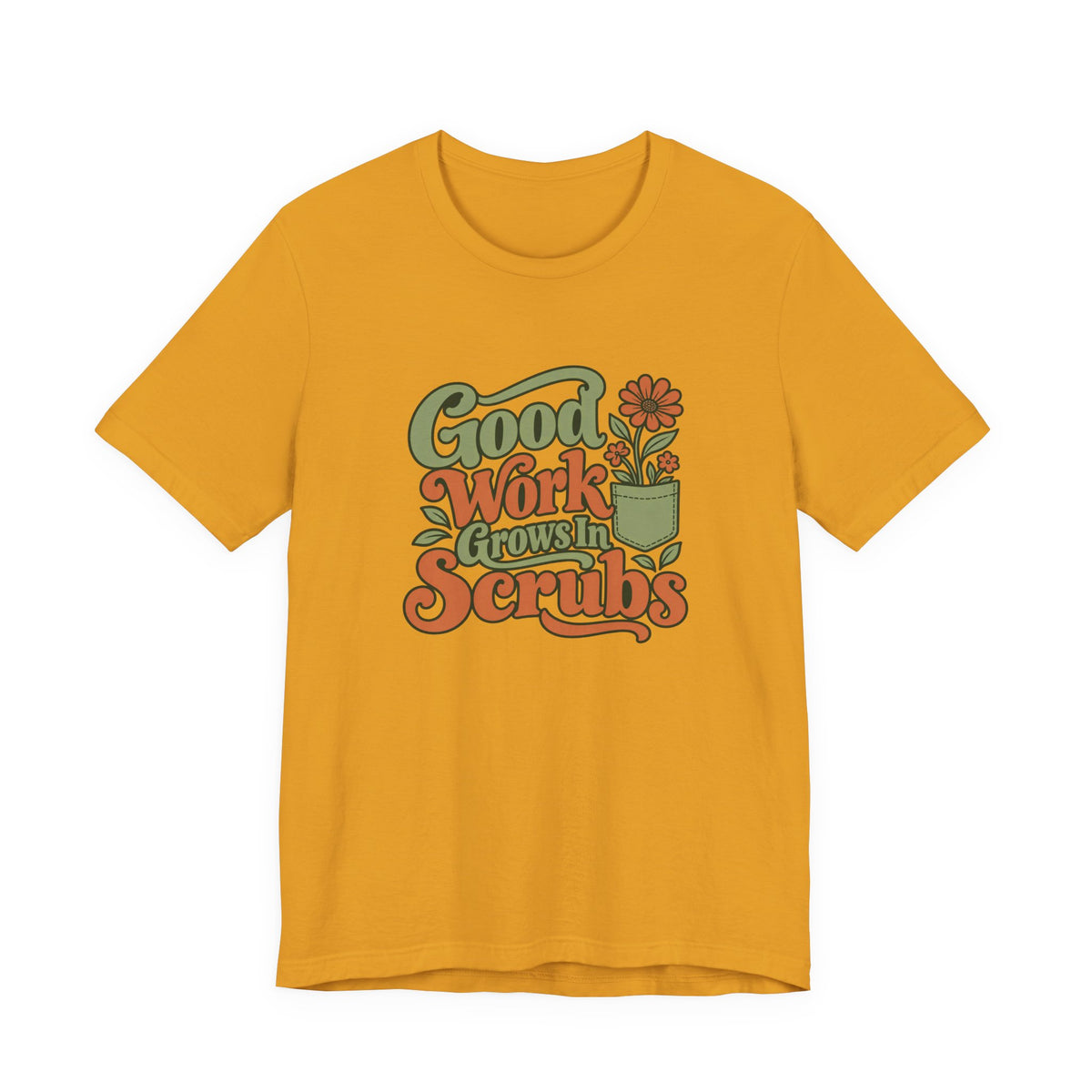 Scrub Life Bloom Retro Tee