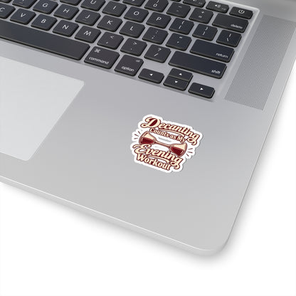 Decanting Workout Retro Sticker