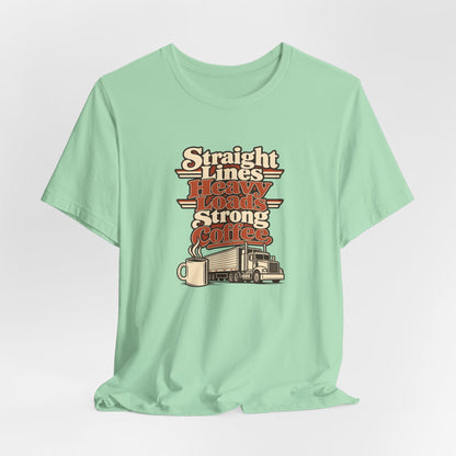 Trailer Lines Trucker Retro Tee