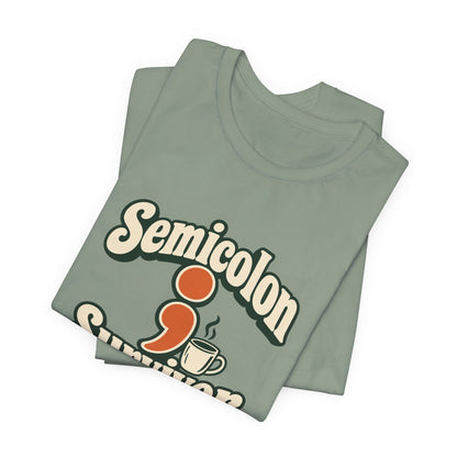 Semicolon Survivor Dev Tee