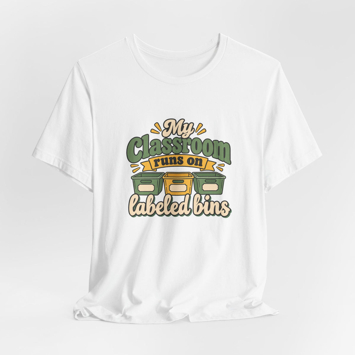 Labeled Bins Classroom Shirt