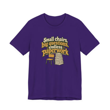 Small Chairs Big Questions Tee