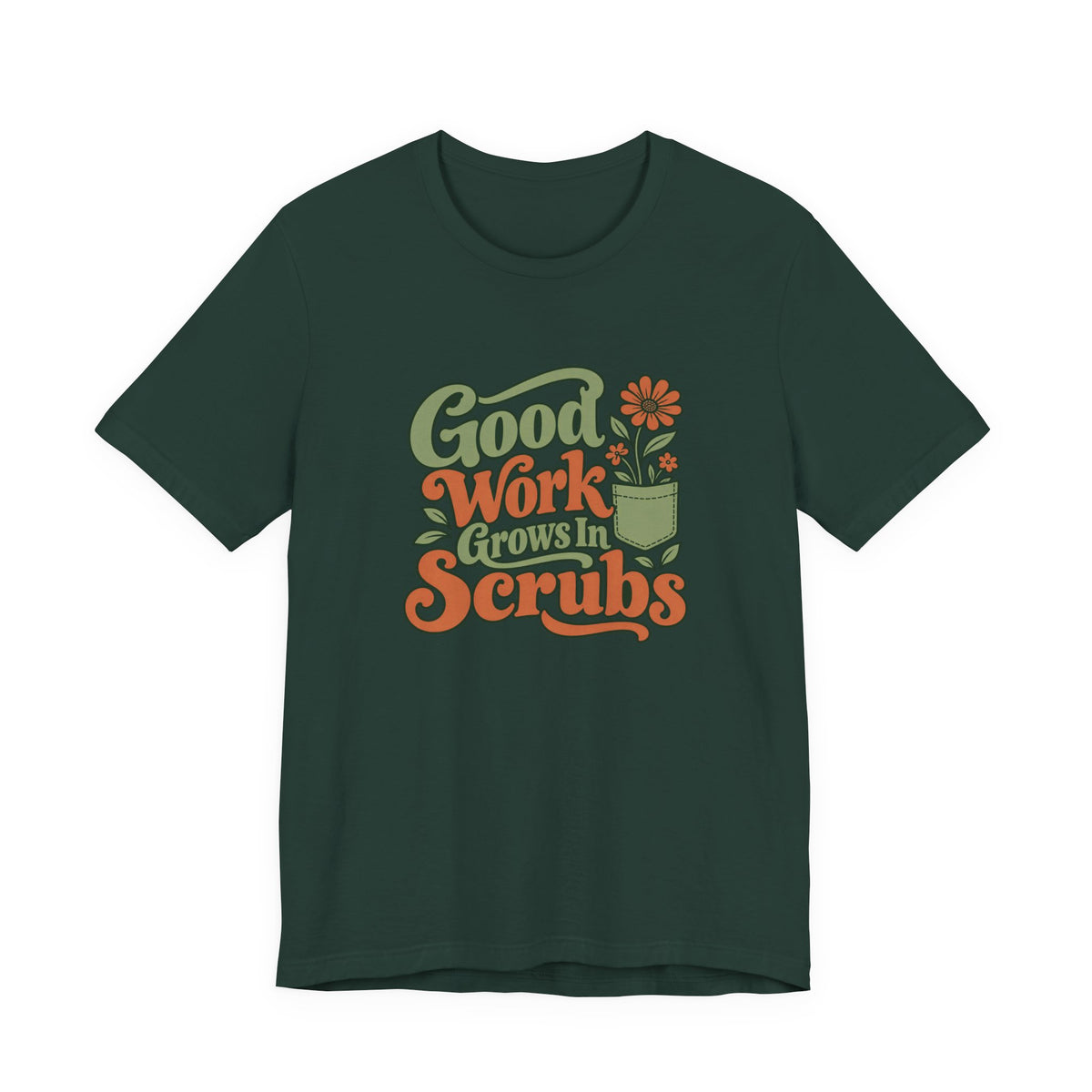 Scrub Life Bloom Retro Tee