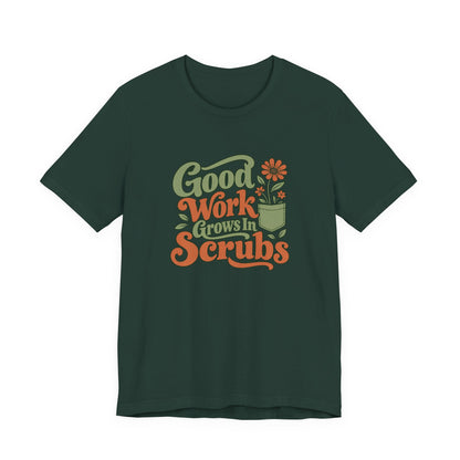 Scrub Life Bloom Retro Tee