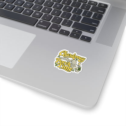 Chardonnay Porch Time Sticker