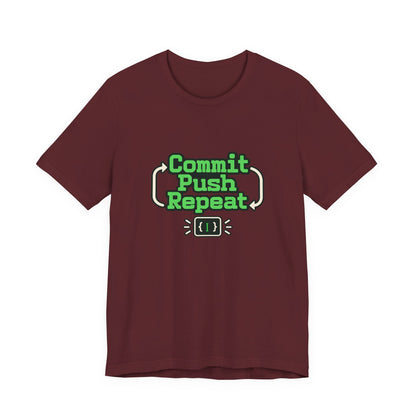 Commit Push Repeat Programmer Tee