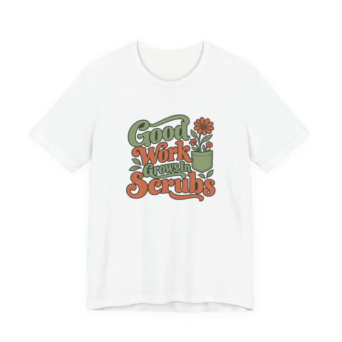 Scrub Life Bloom Retro Tee