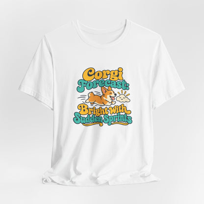 Corgi Forecast Retro Tee