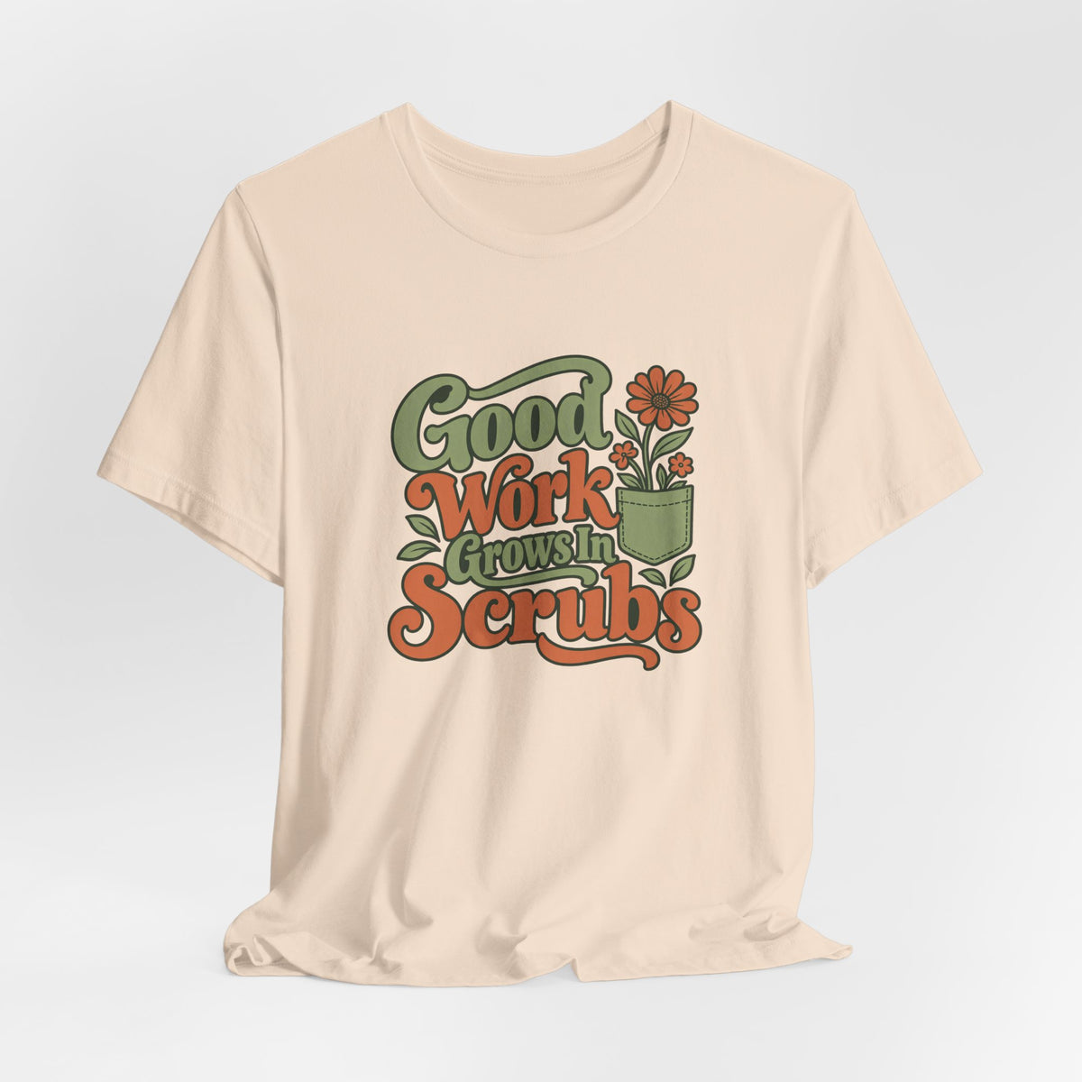 Scrub Life Bloom Retro Tee
