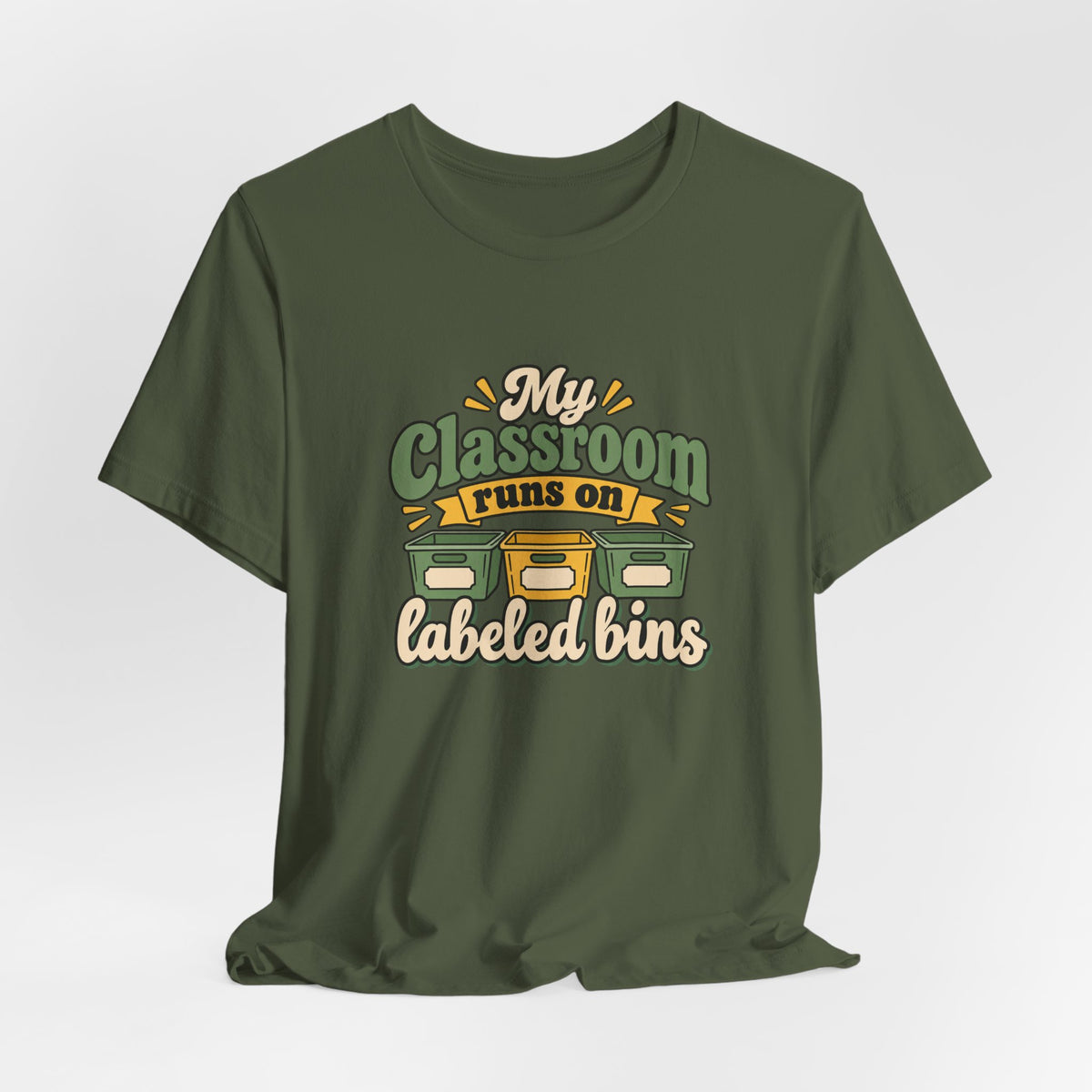 Labeled Bins Classroom Shirt