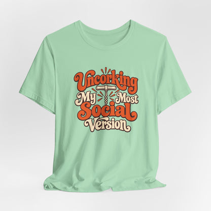 Social Version Wine Shirt