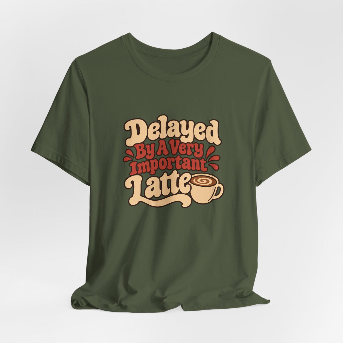 Latte Delay Retro Tee