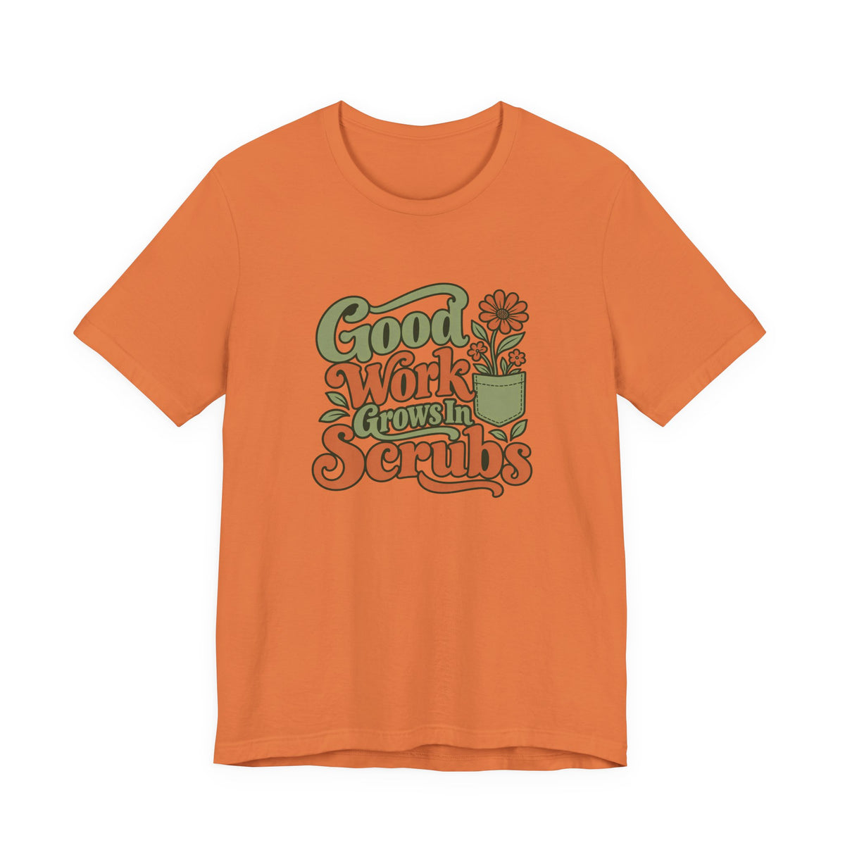 Scrub Life Bloom Retro Tee