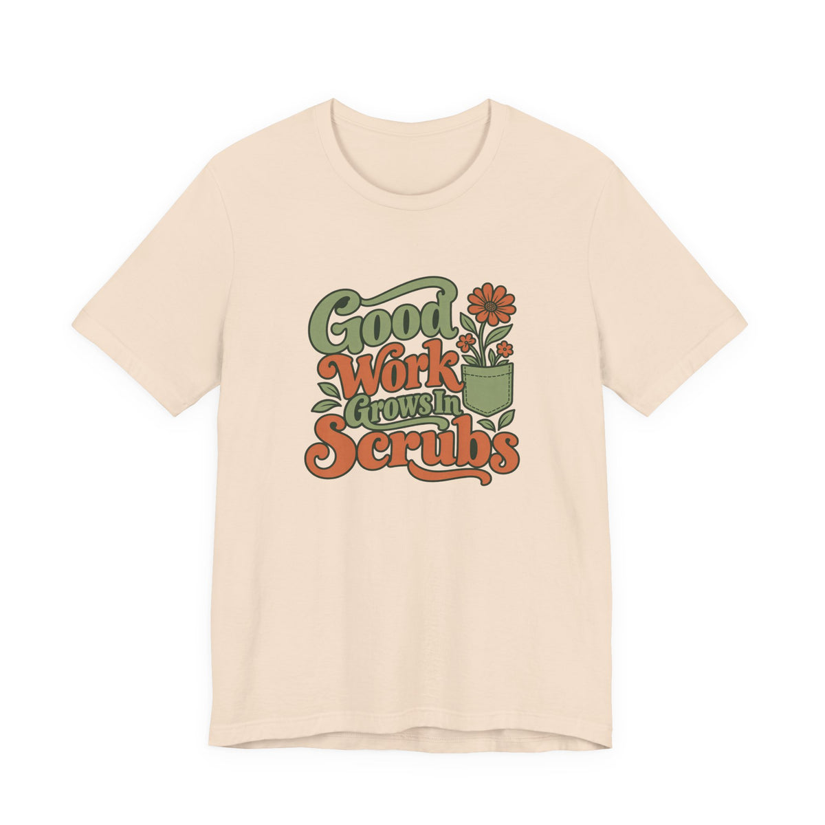 Scrub Life Bloom Retro Tee