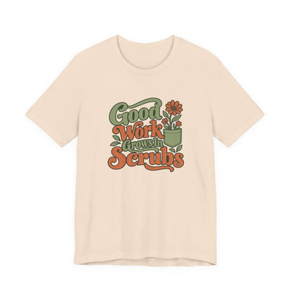 Scrub Life Bloom Retro Tee