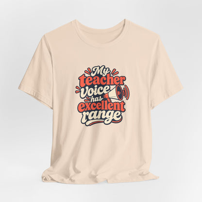 Teacher Voice Range Retro Shirt