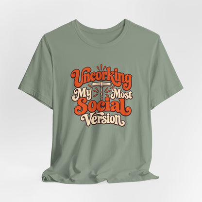 Social Version Wine Shirt
