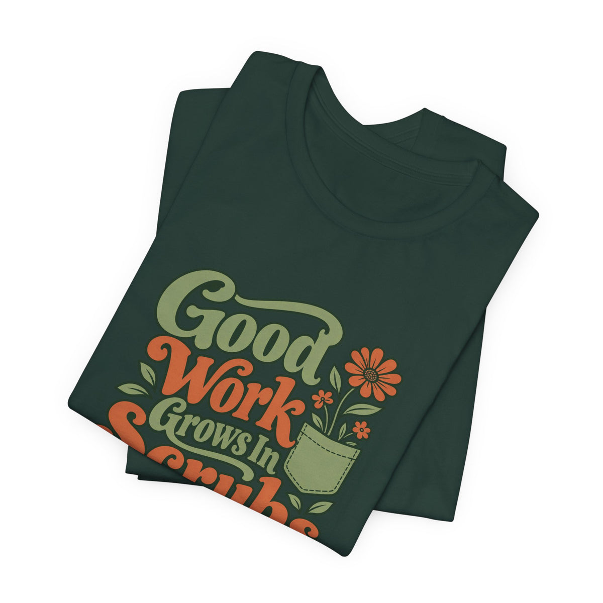 Scrub Life Bloom Retro Tee