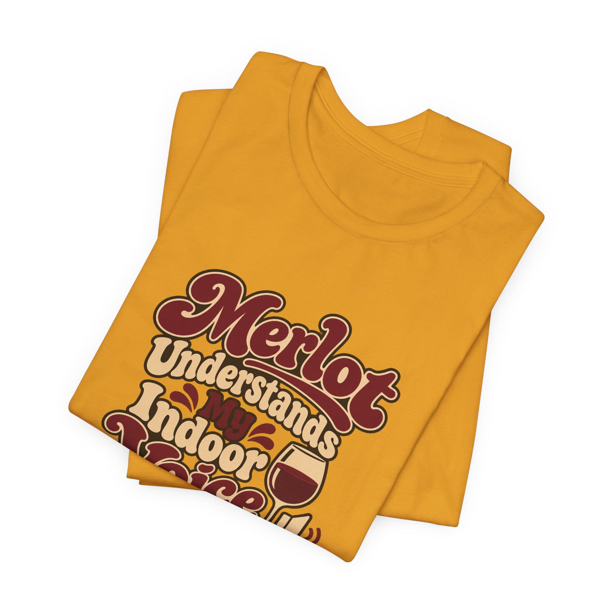 Merlot Indoor Voice Tee