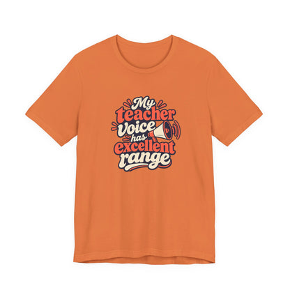 Teacher Voice Range Retro Shirt