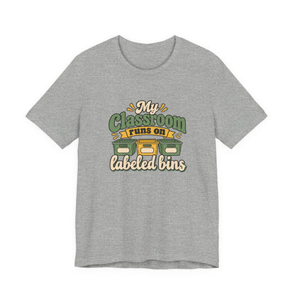 Labeled Bins Classroom Shirt