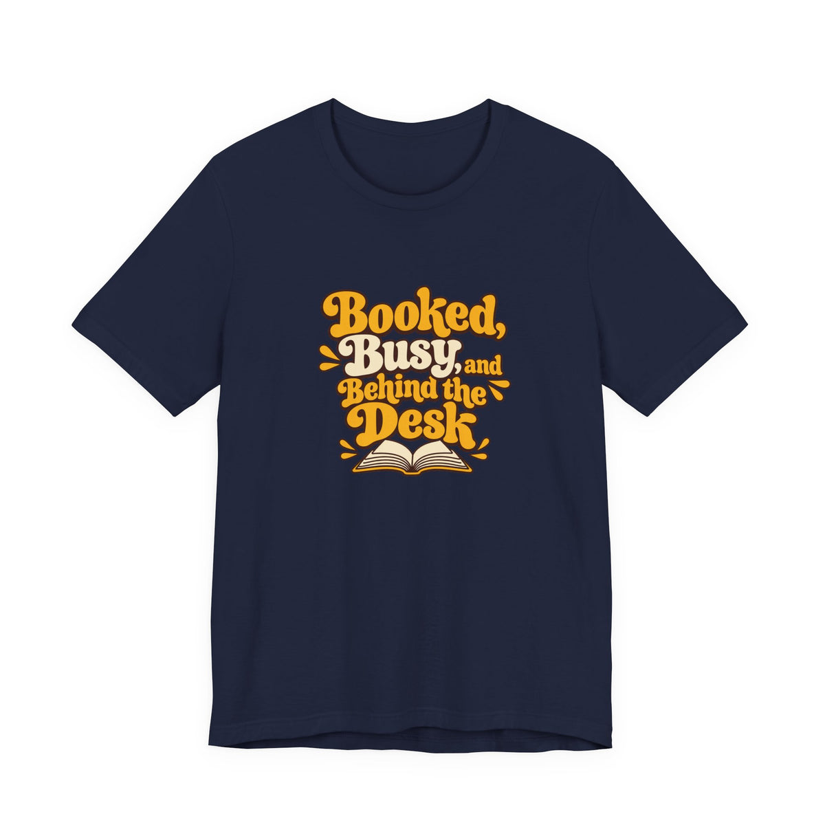 Booked And Busy Librarian Vintage Tee