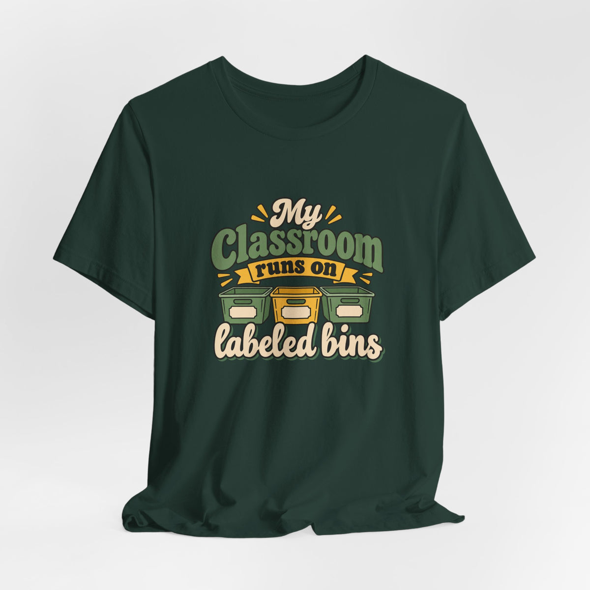 Labeled Bins Classroom Shirt