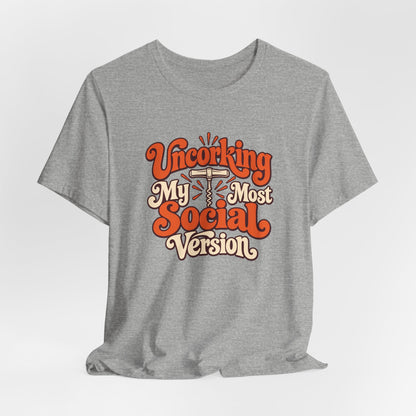 Social Version Wine Shirt