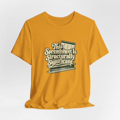 Spreadsheet Structural Support Tee