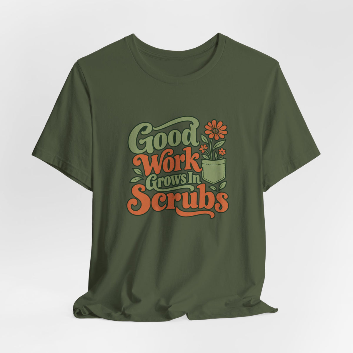 Scrub Life Bloom Retro Tee