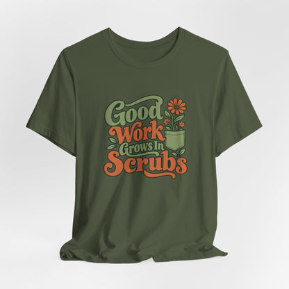 Scrub Life Bloom Retro Tee
