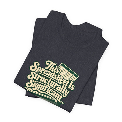 Spreadsheet Structural Support Tee