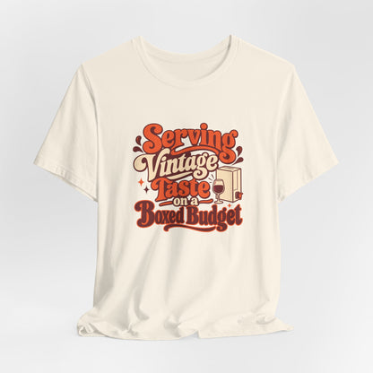 Boxed Budget Wine Tee