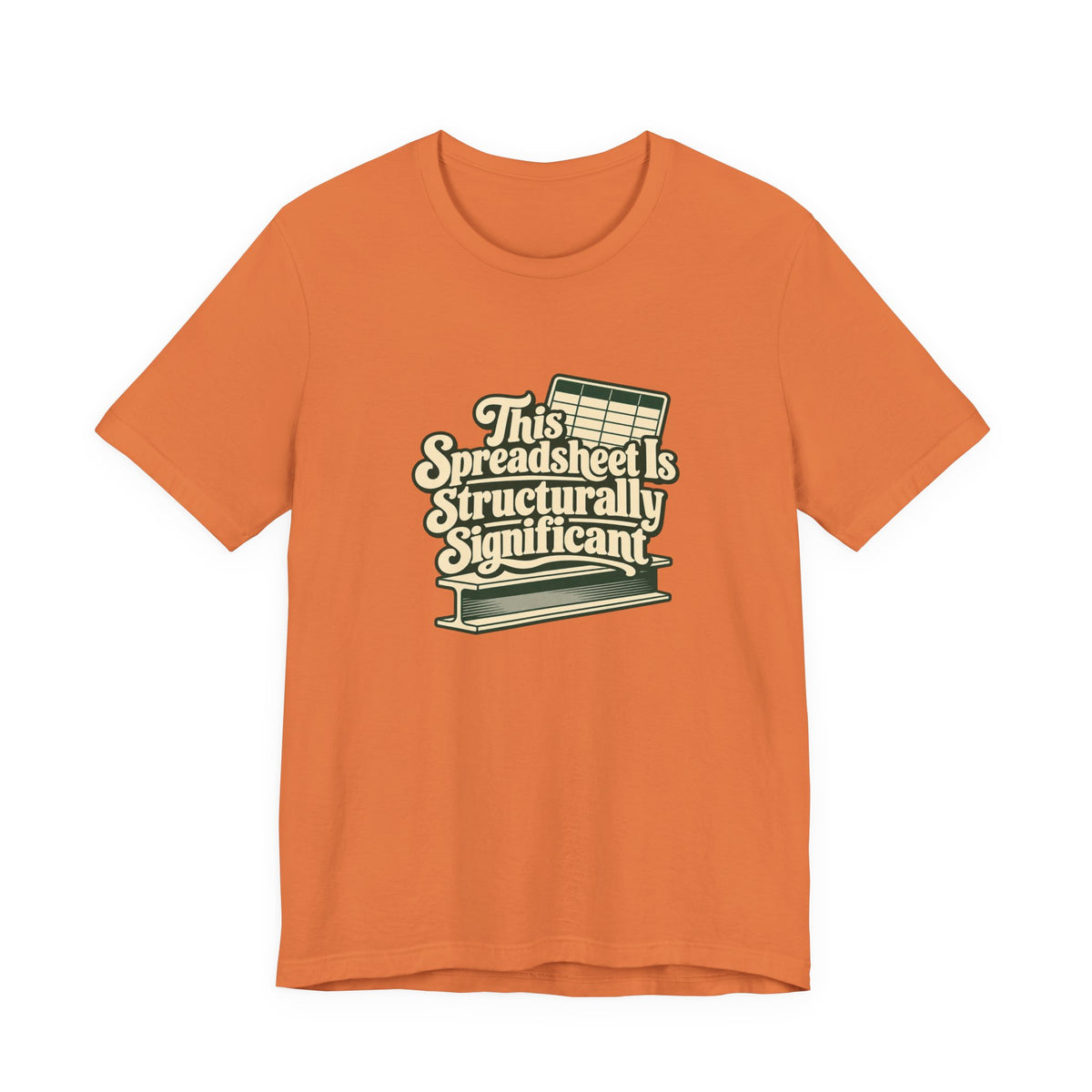 Spreadsheet Structural Support Tee