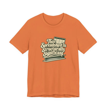 Spreadsheet Structural Support Tee