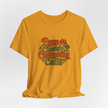 Paws Claws Compassion Vet Tee