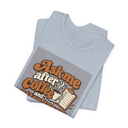 Coffee Attendance Teacher Tee