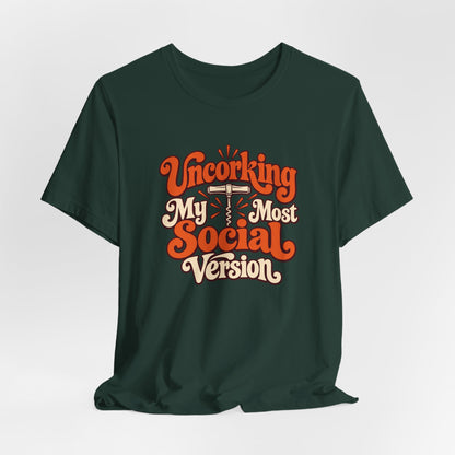 Social Version Wine Shirt