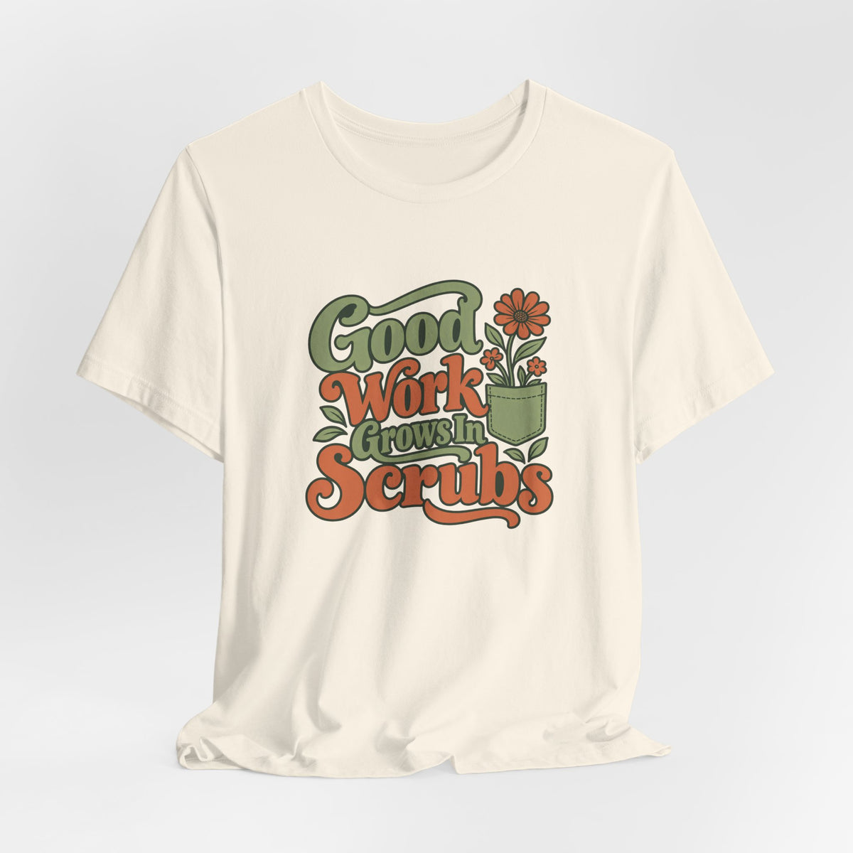 Scrub Life Bloom Retro Tee
