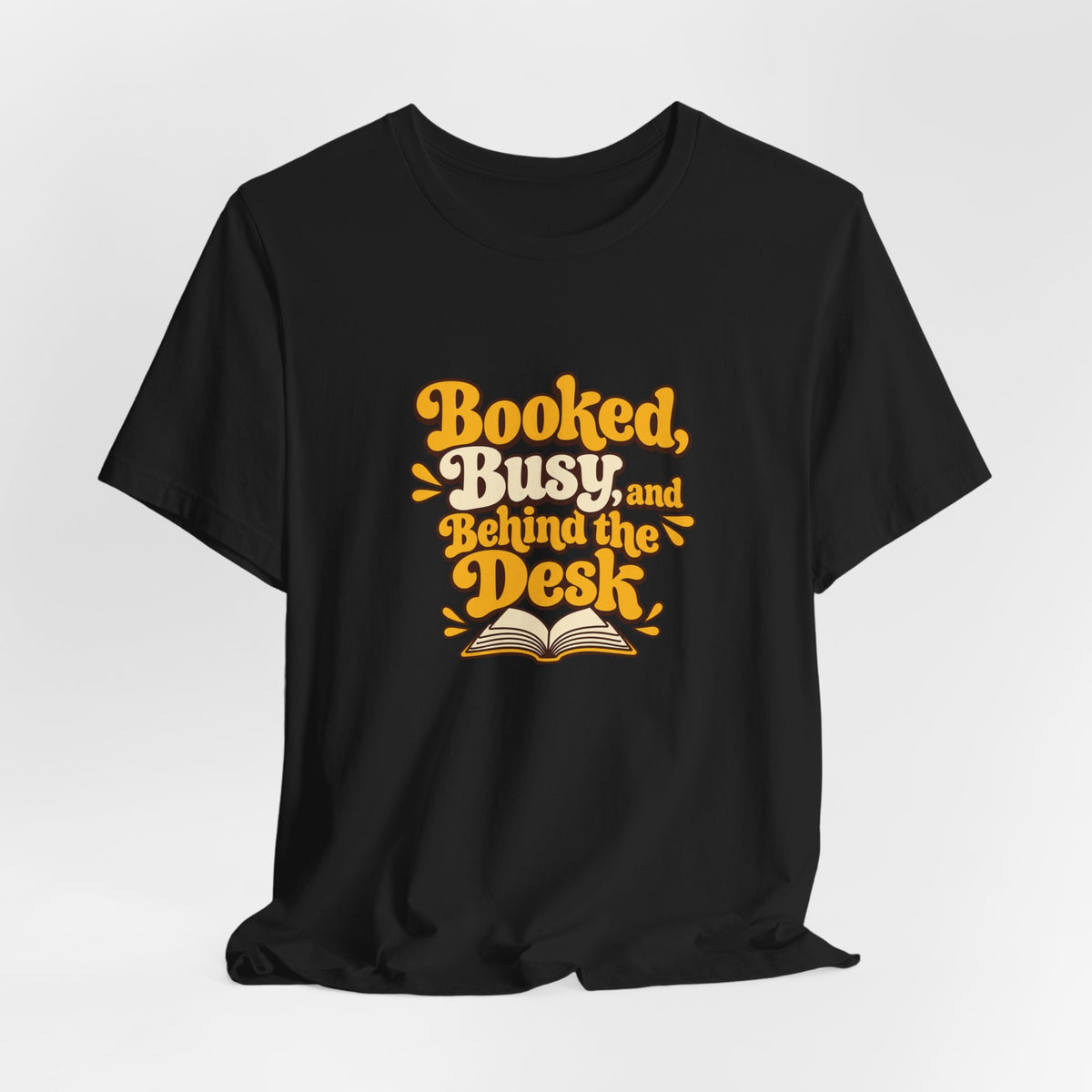 Booked And Busy Librarian Vintage Tee