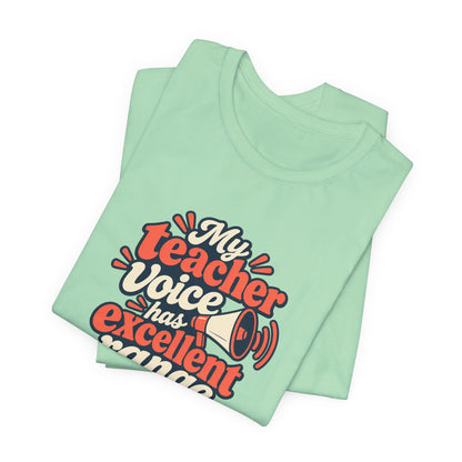 Teacher Voice Range Retro Shirt