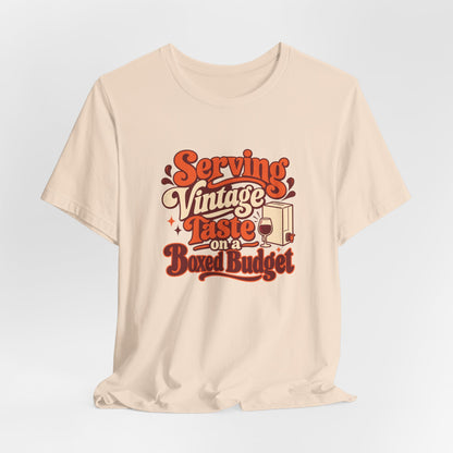 Boxed Budget Wine Tee
