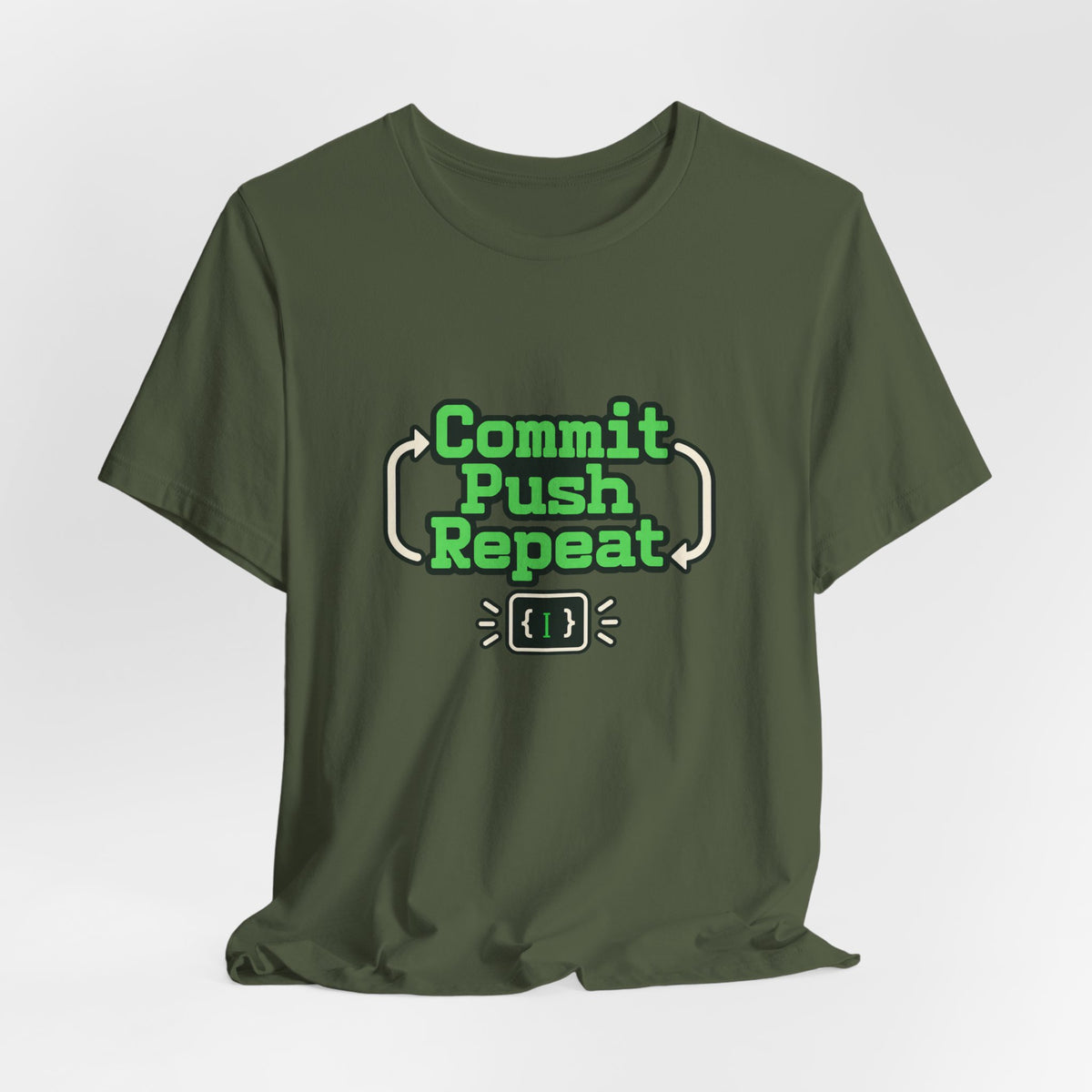 Commit Push Repeat Programmer Tee