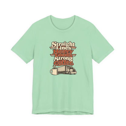 Trailer Lines Trucker Retro Tee