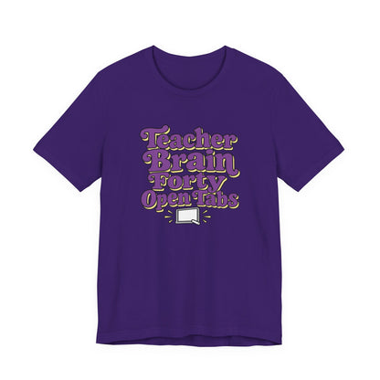 Teacher Brain Open Tabs Tee